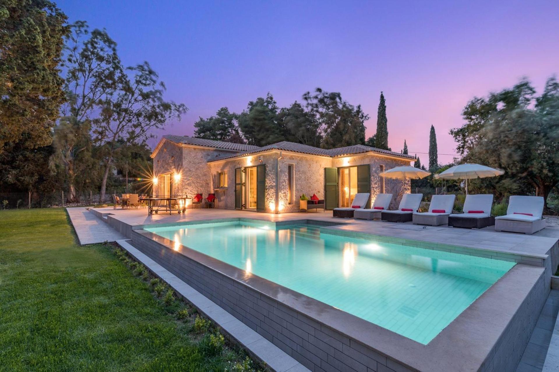 Astarte Villas - Laalu Private Villa With Pool Koukounaria Luaran gambar
