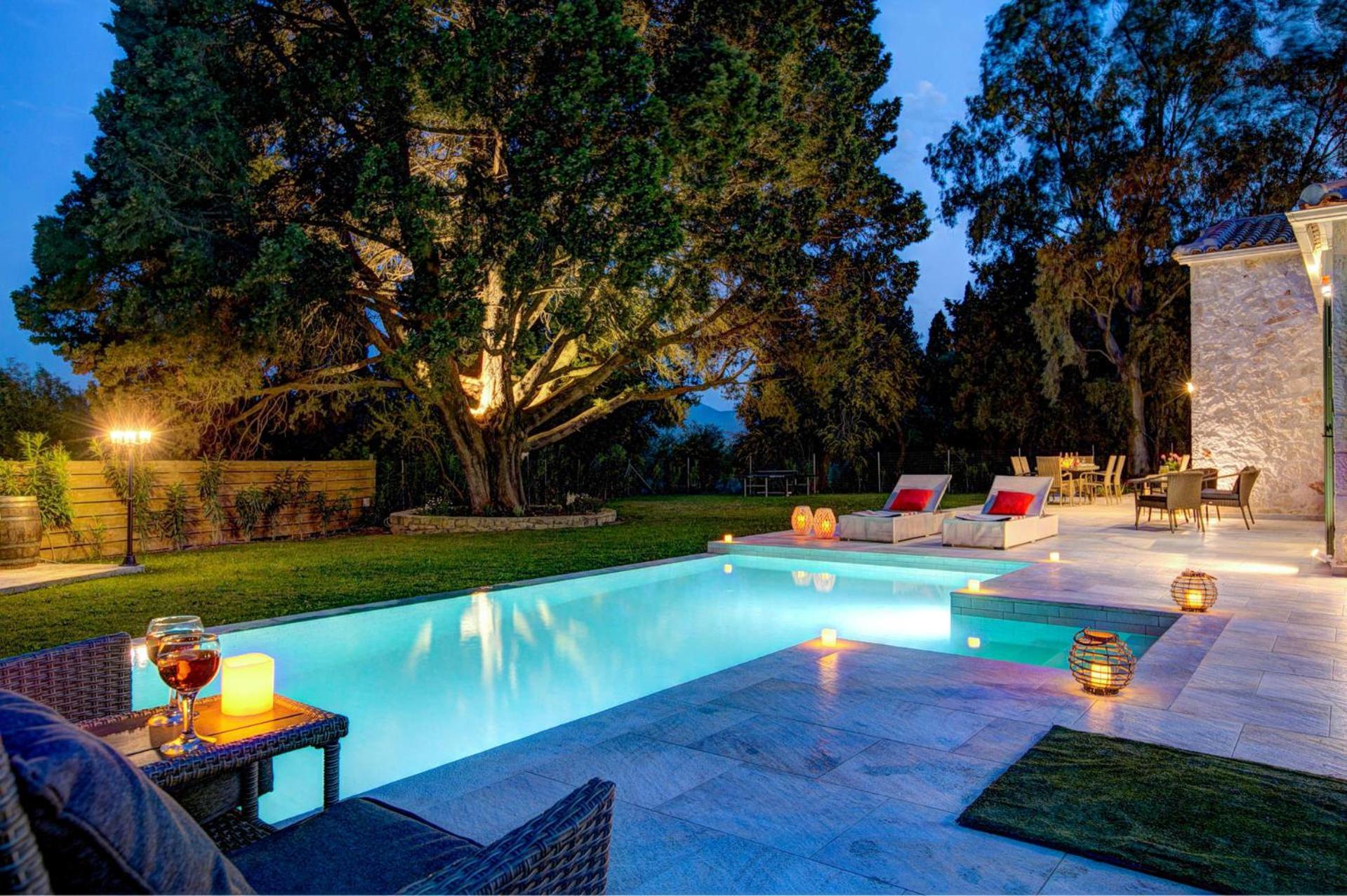 Astarte Villas - Laalu Private Villa With Pool Koukounaria Luaran gambar